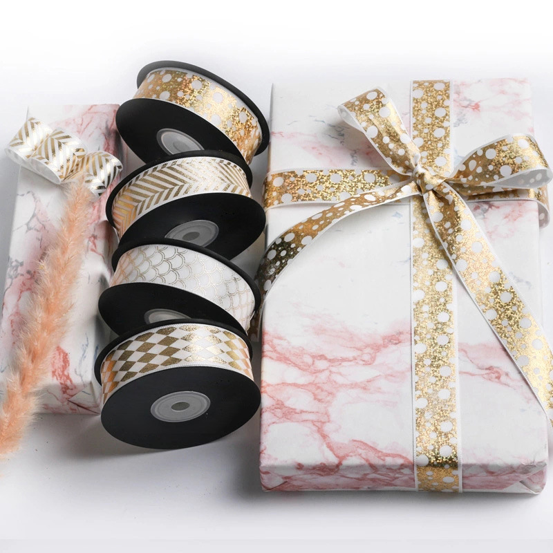 Flower Materials Bronzing Ribbon