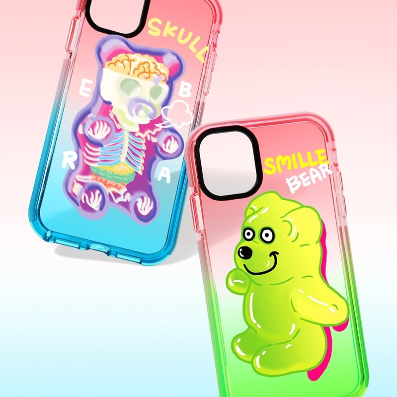 Soft Transparent Smily Bear Phone Case - Image 3