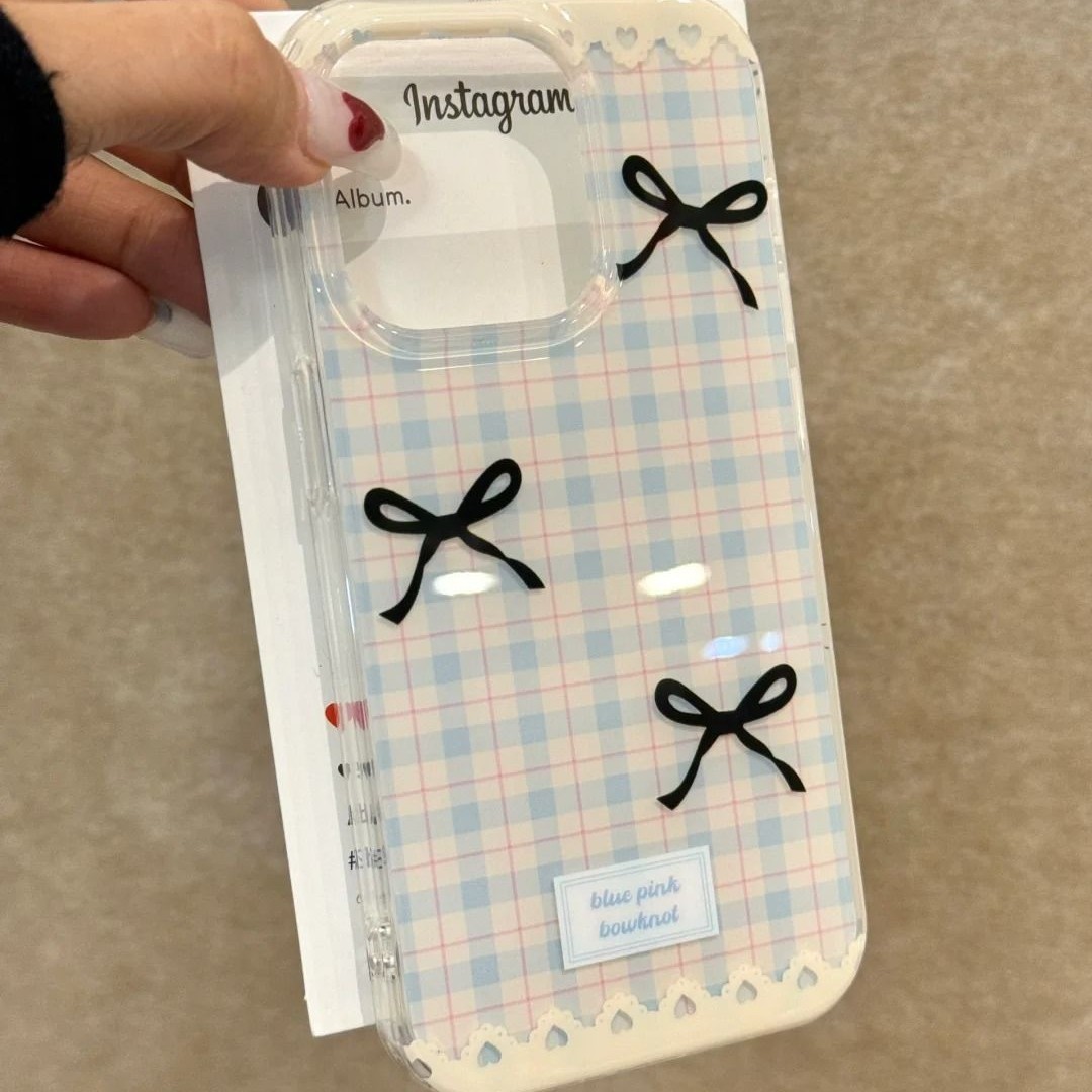 Plaid Bow Phone Protective Case - Image 2