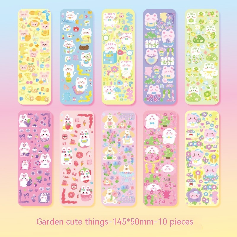 Transparent Glitter Goo Card Clamp Journal Stickers - Image 2