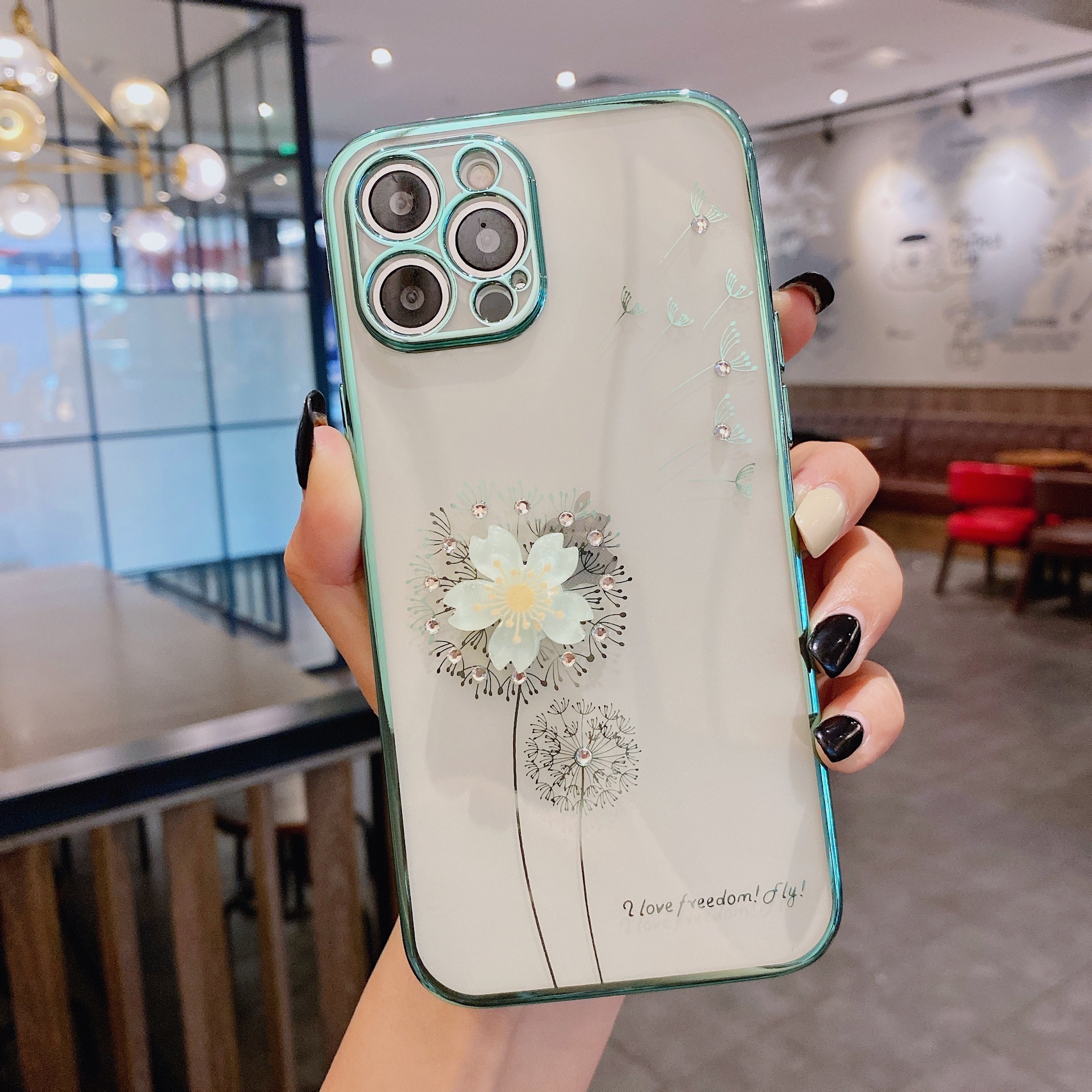 Luxury 3D Cute Flower Spin Holder Phone Case - Image 4