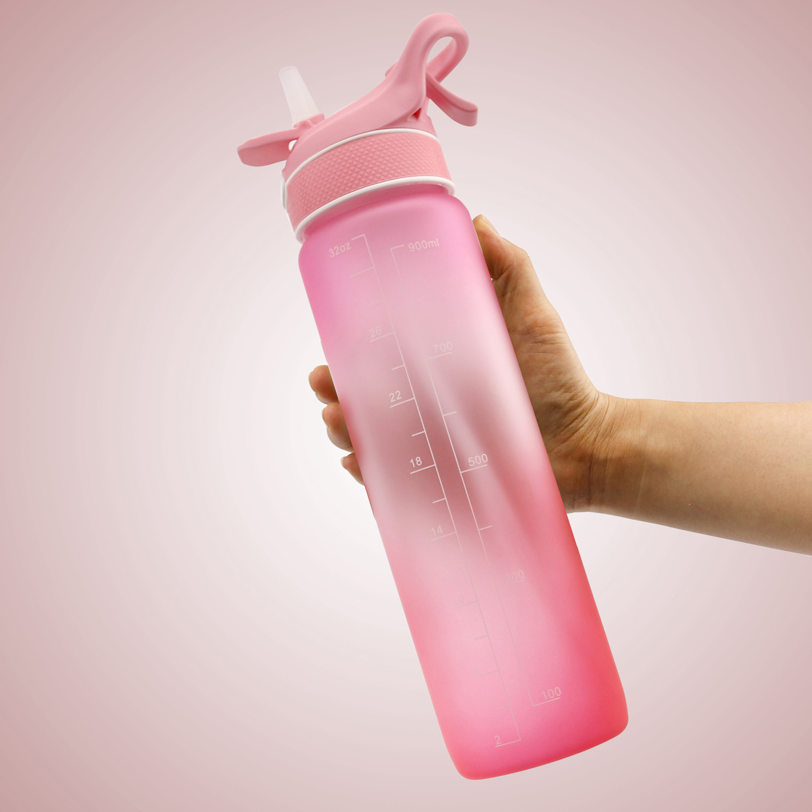 Straw Space Cup Sports Water Bottle - Image 4