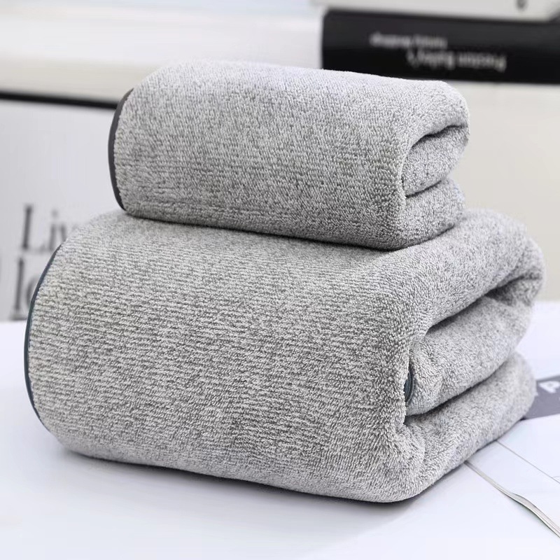 Thick Bamboo Fiber Coral Fleece Towel Suit
