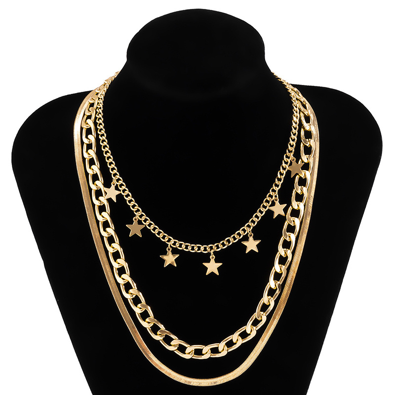 Multilayer Star Choker Necklace - Image 6