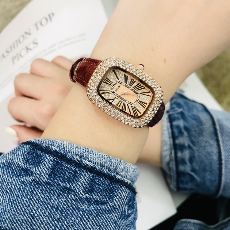 Gypsophila Diamond Delicate Leather Strap - Image 8