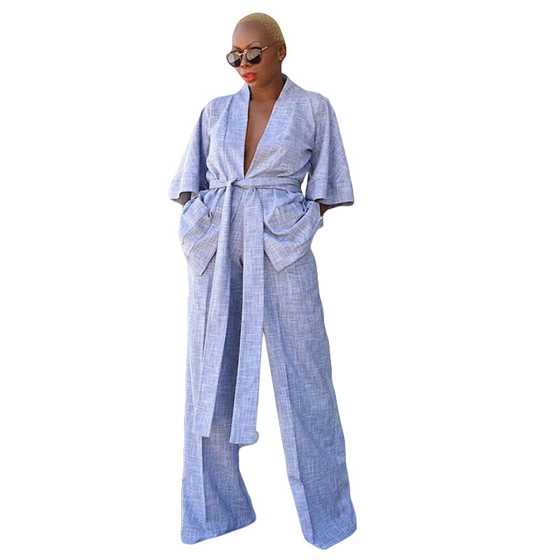 Two Piece Shirt Underpants Belt Loungewear - Image 5