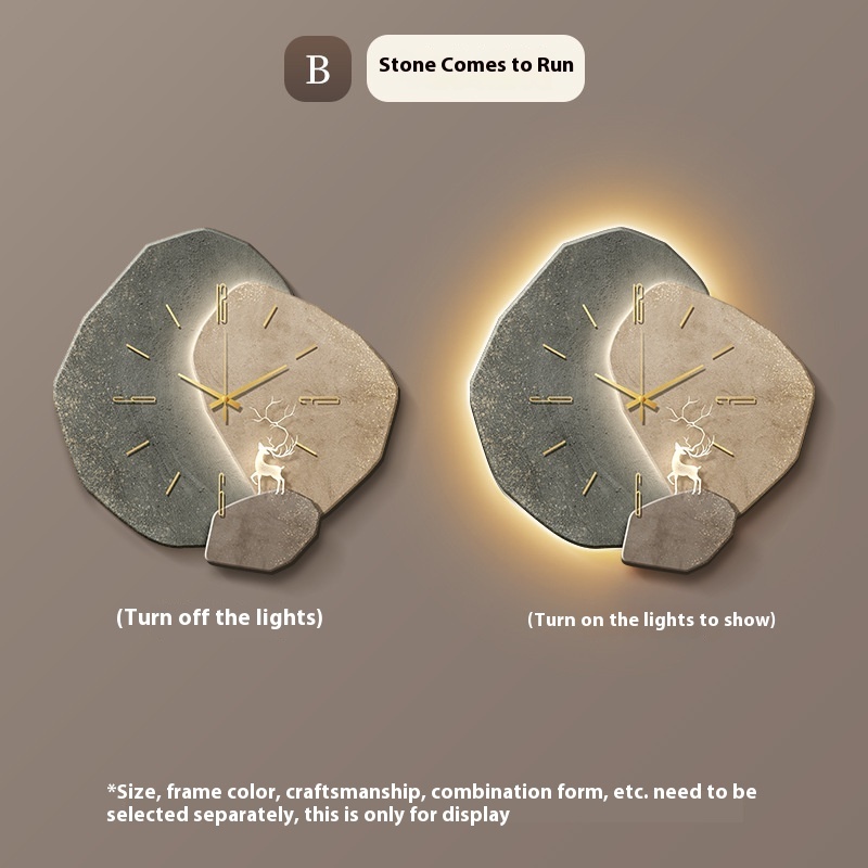 Modern Stone Brings Wall Clock - Image 6