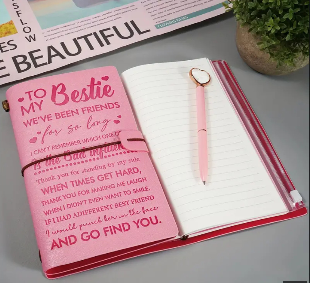 Writable 136 Pages Card Journal Book