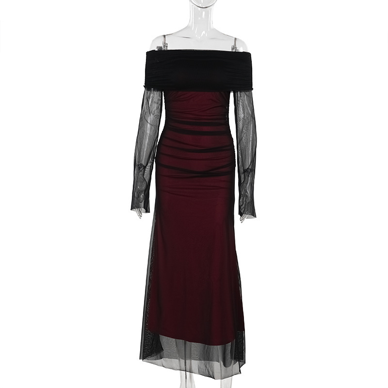 Women's Fashion Slim Mesh Dress - Image 4