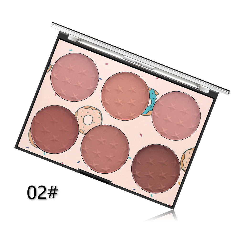 Natural Six-color Blush Rouge Makeup - Image 5