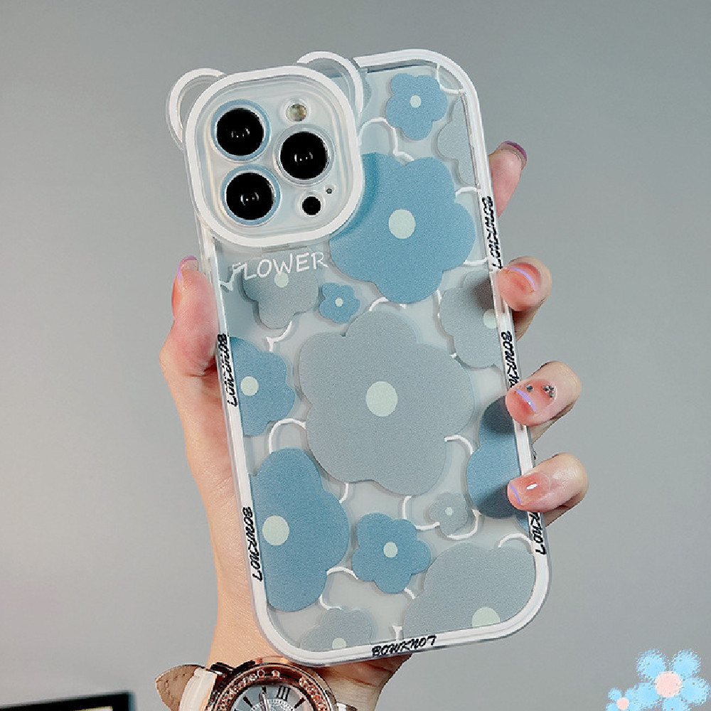 Fashion Floral Bear Phone Case - Image 3