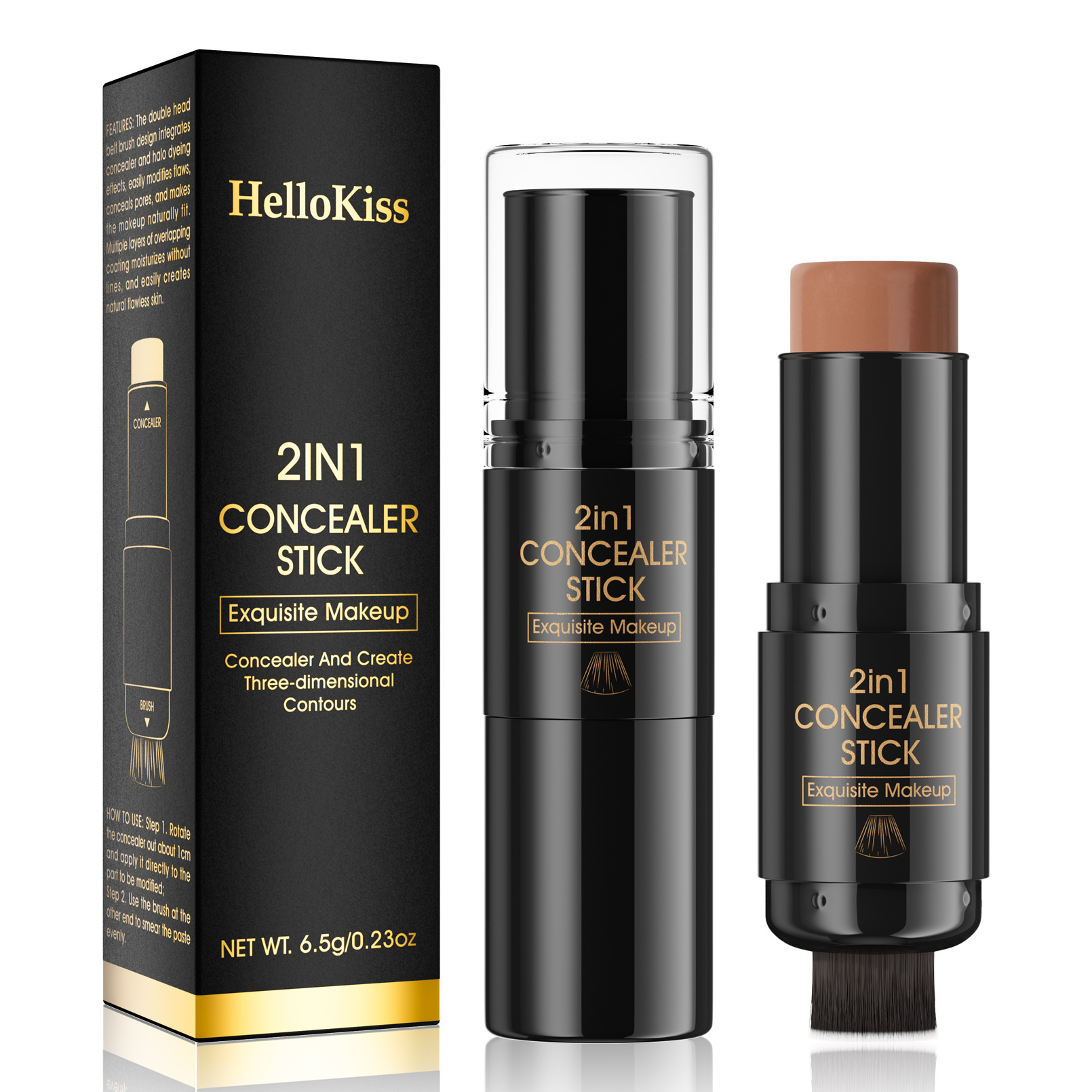 Double-headed Blush Contour Stick With Brush - Image 2