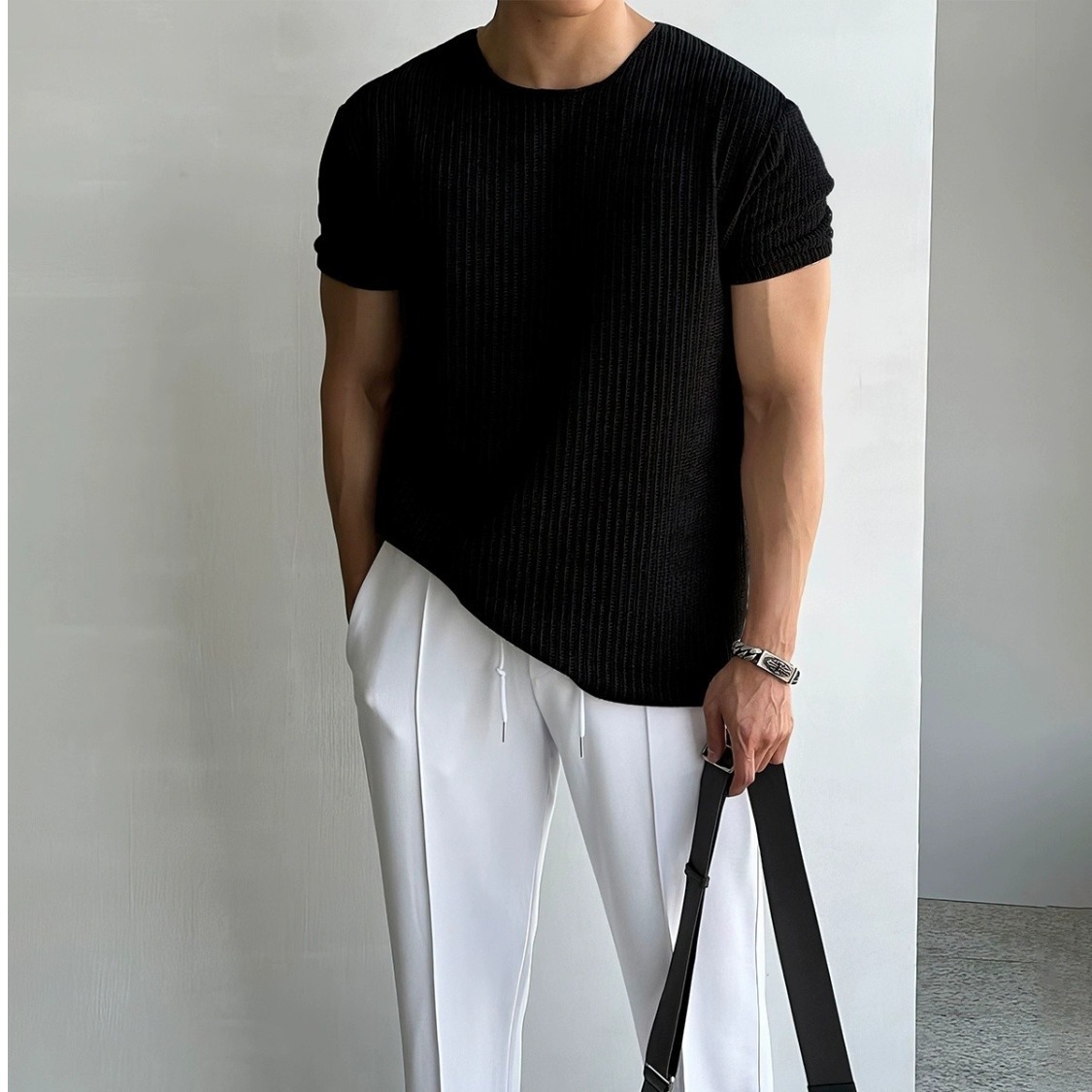 Sweater Round Neck T-Shirt - Image 7