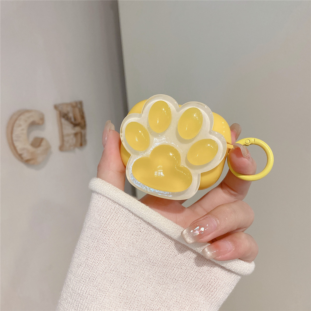 Cute Cat Claw Print Bluetooth Earphone Protective Cover - Image 5
