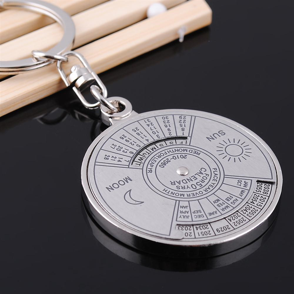 Compass Perpetual Metal Alloy Keychain