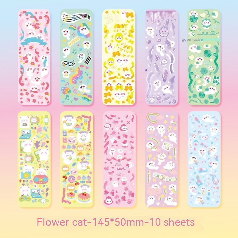 Transparent Glitter Goo Card Clamp Journal Stickers - Image 4