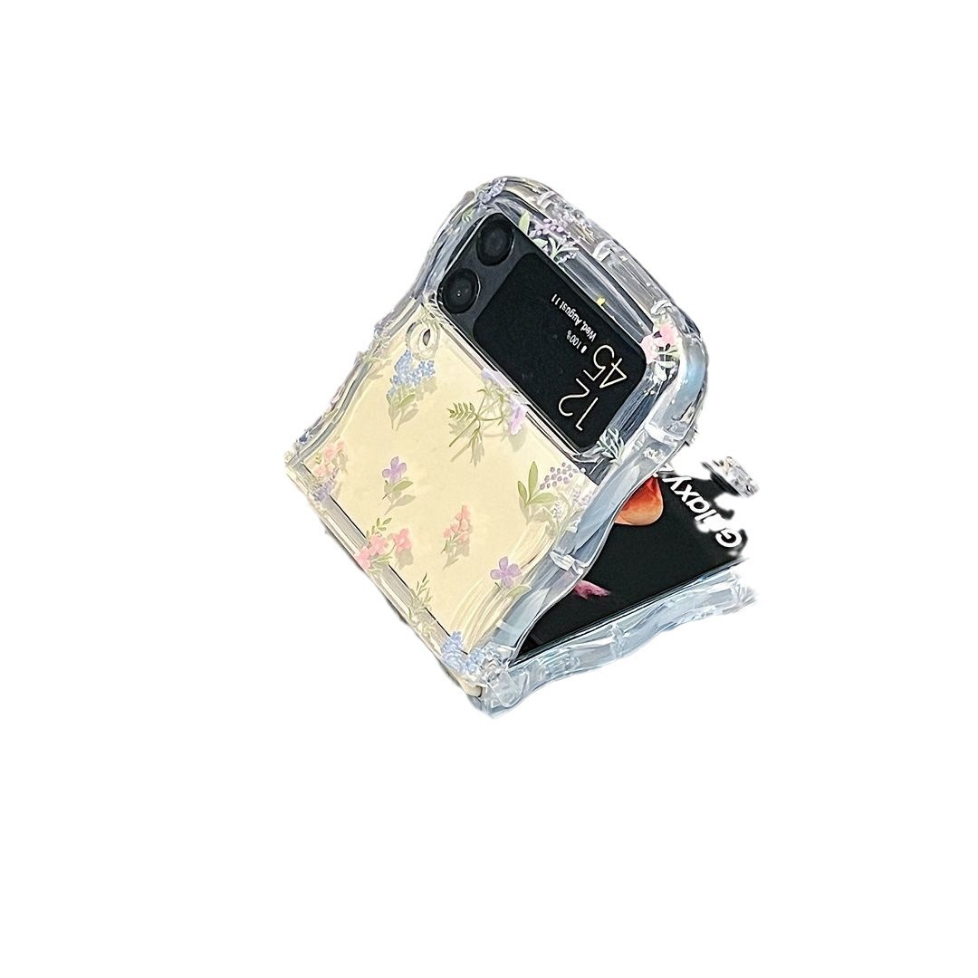 Floral Puppy Folding Phone Case - Image 2