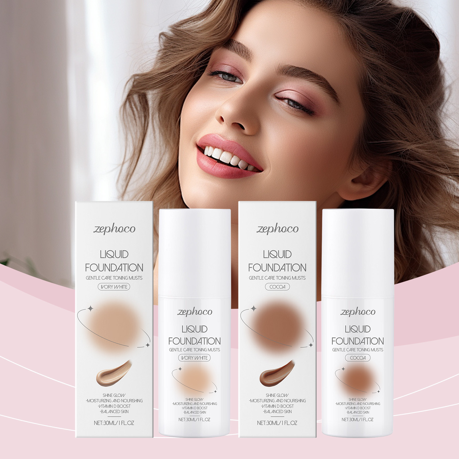 Moisturizing And Light Liquid Foundation