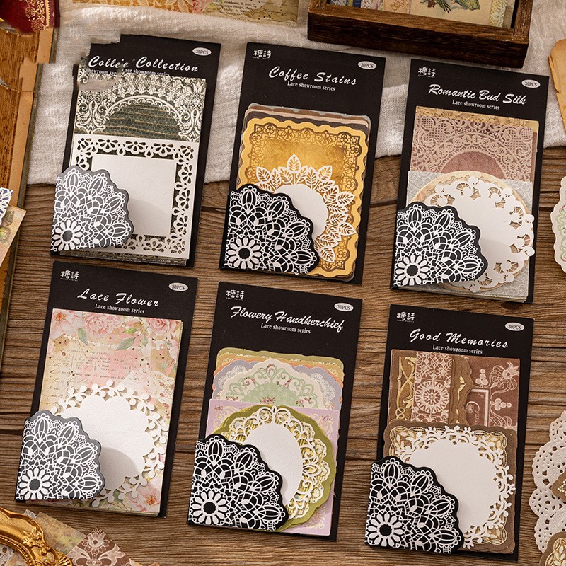 Retro Artistic Romantic Hollow Lace Journal Decoration