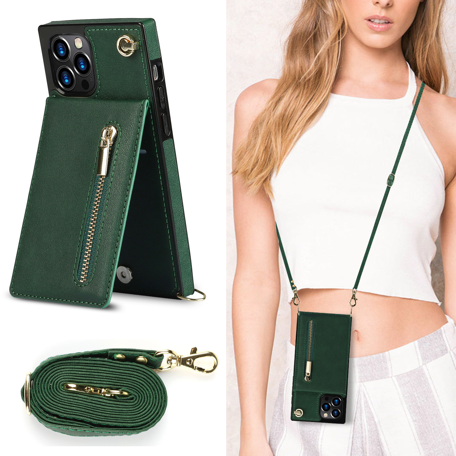 Messenger Protective Leather Phone Case