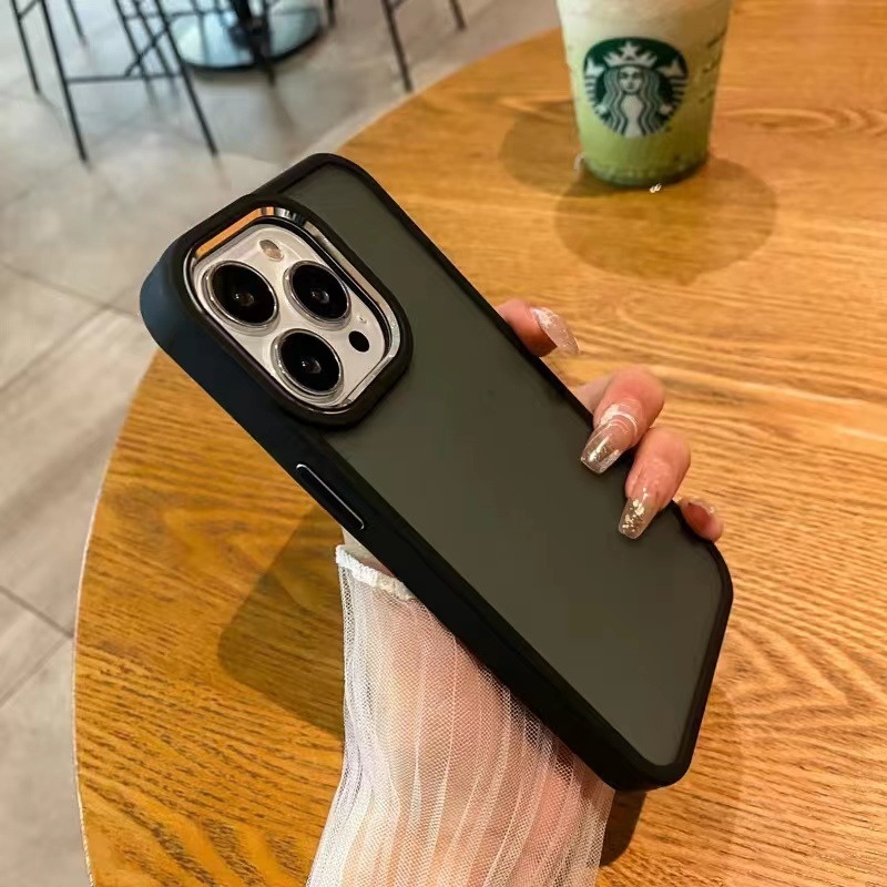 Electroplated Transparent Frosted Protective Case - Image 4