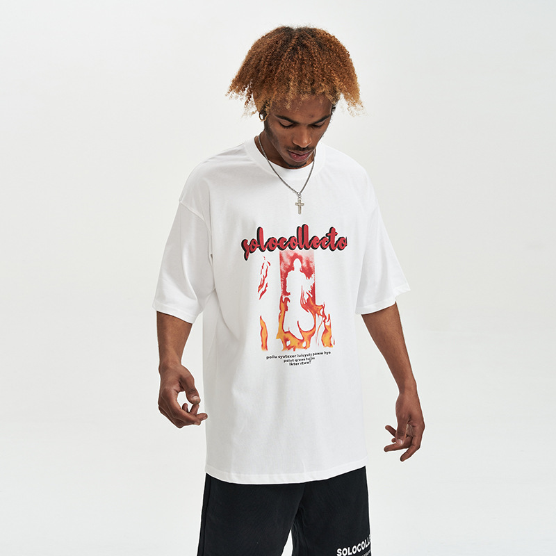 Loose Half Sleeve Fashionable T-Shirt