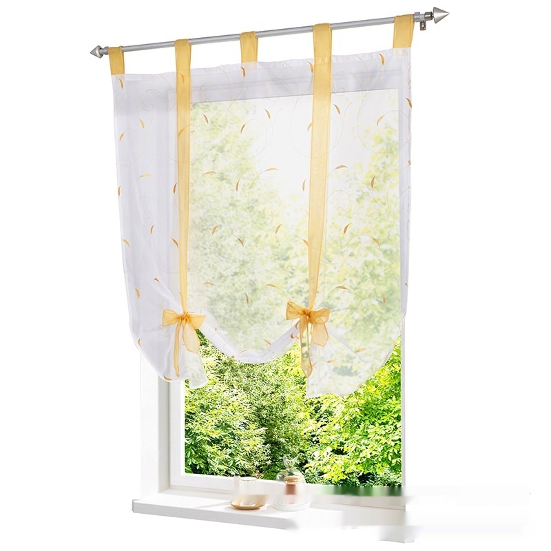 Embroidered Pastoral Adjustable Curtain - Image 10