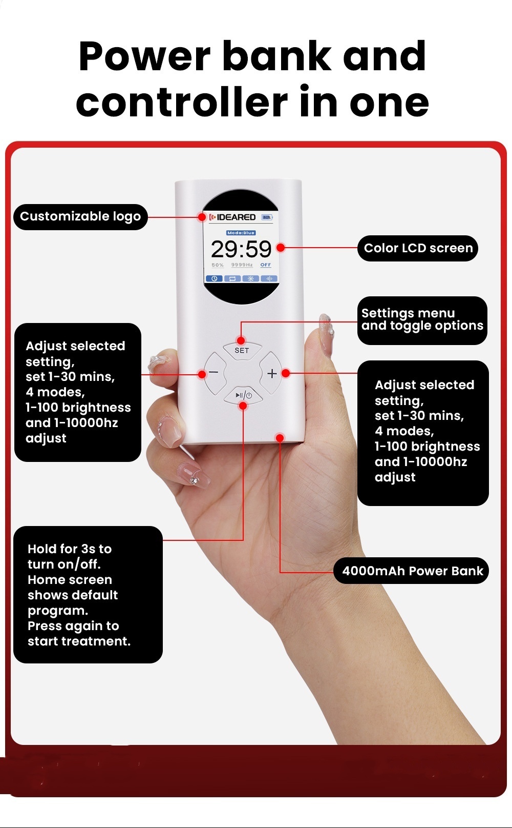 Silicone Photon IPL Device Beauty Mask - Image 6