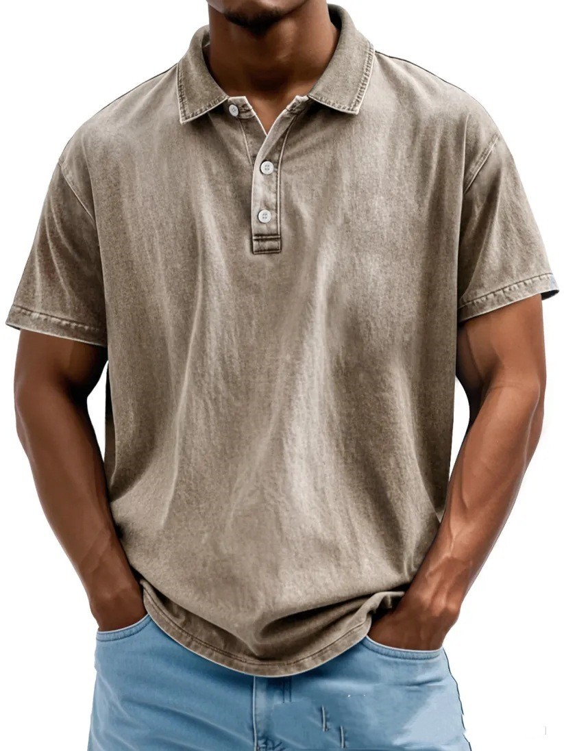 Distressed Lapel Short Sleeve - Image 10