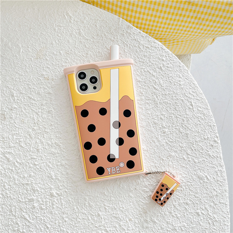 Pearl Milk Tea Pendant Mobile Phone Case - Image 5