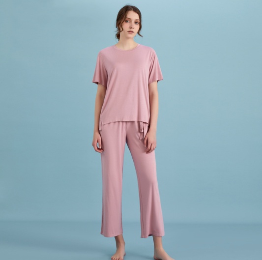 Loose And Comfortable Short-sleeved Loungewear Set - Image 4
