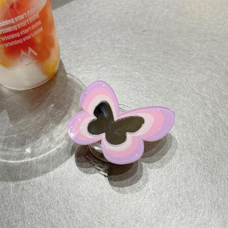 Silicone Color Butterfly Stand Phone Case - Image 5