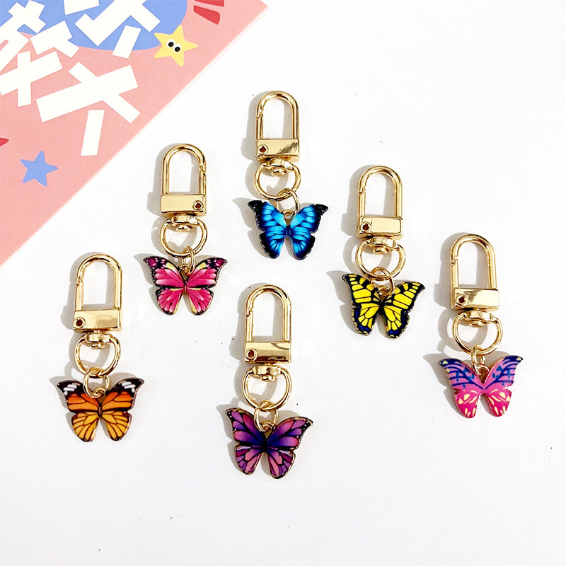 Creative Mini Small Butterfly Keychain Pendant - Image 2