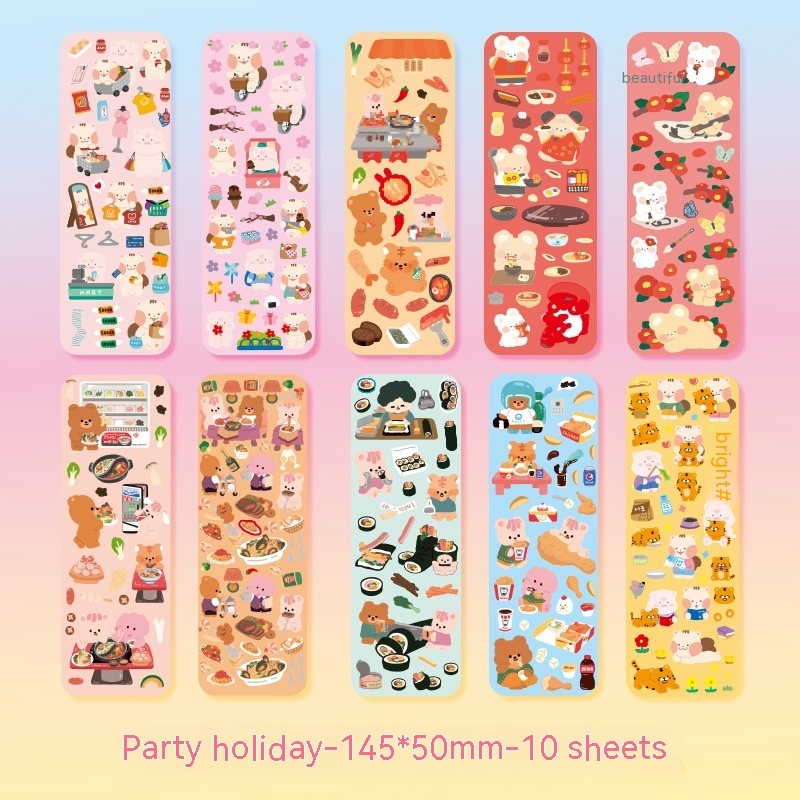 Transparent Glitter Goo Card Clamp Journal Stickers - Image 10
