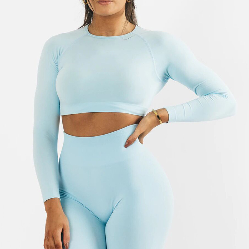 Seamless Yoga Long-sleeved Suit - Image 3
