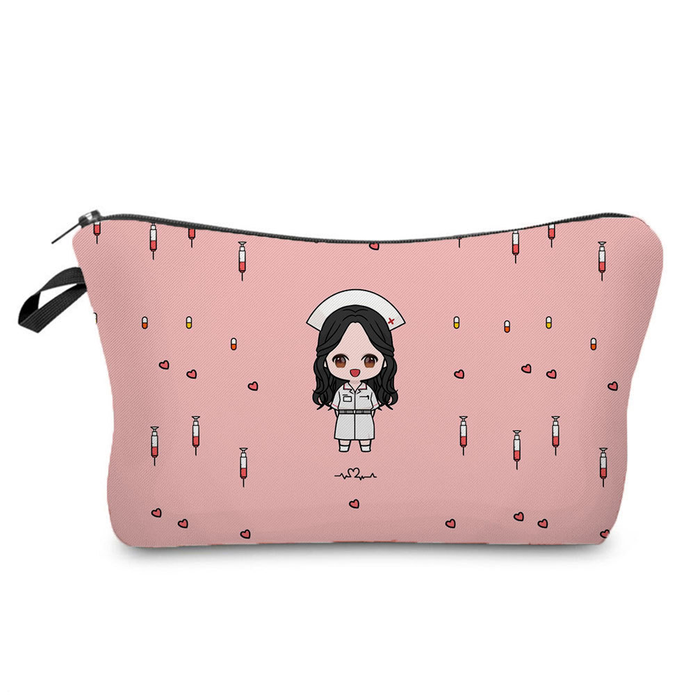 Angel Nurse Printed Makeup Storage Bag - Image 4