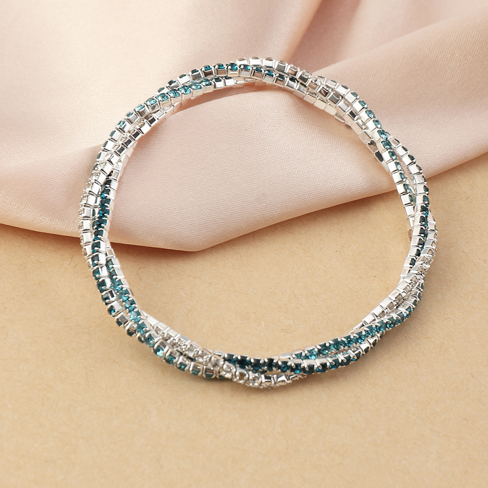 Multilayer Rhinestone Bracelet - Image 3