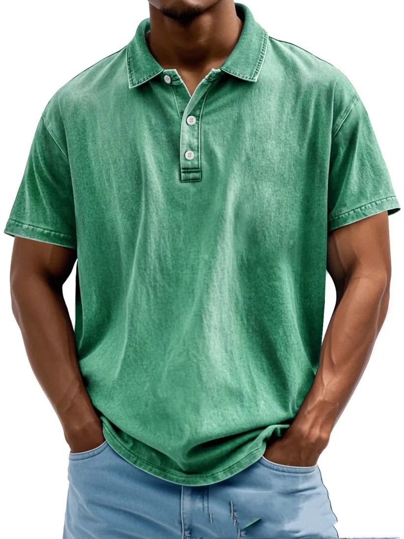 Distressed Lapel Short Sleeve - Image 2