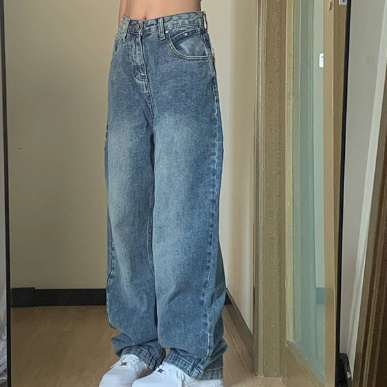 Plus Size High Waist Wide Leg Jeans