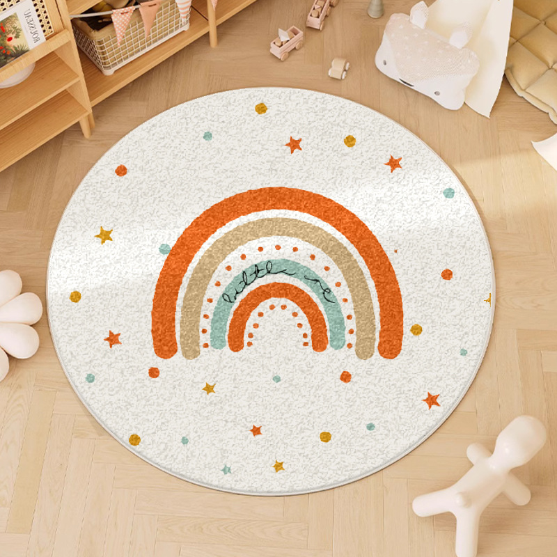Cartoon Living Room Circular Carpet