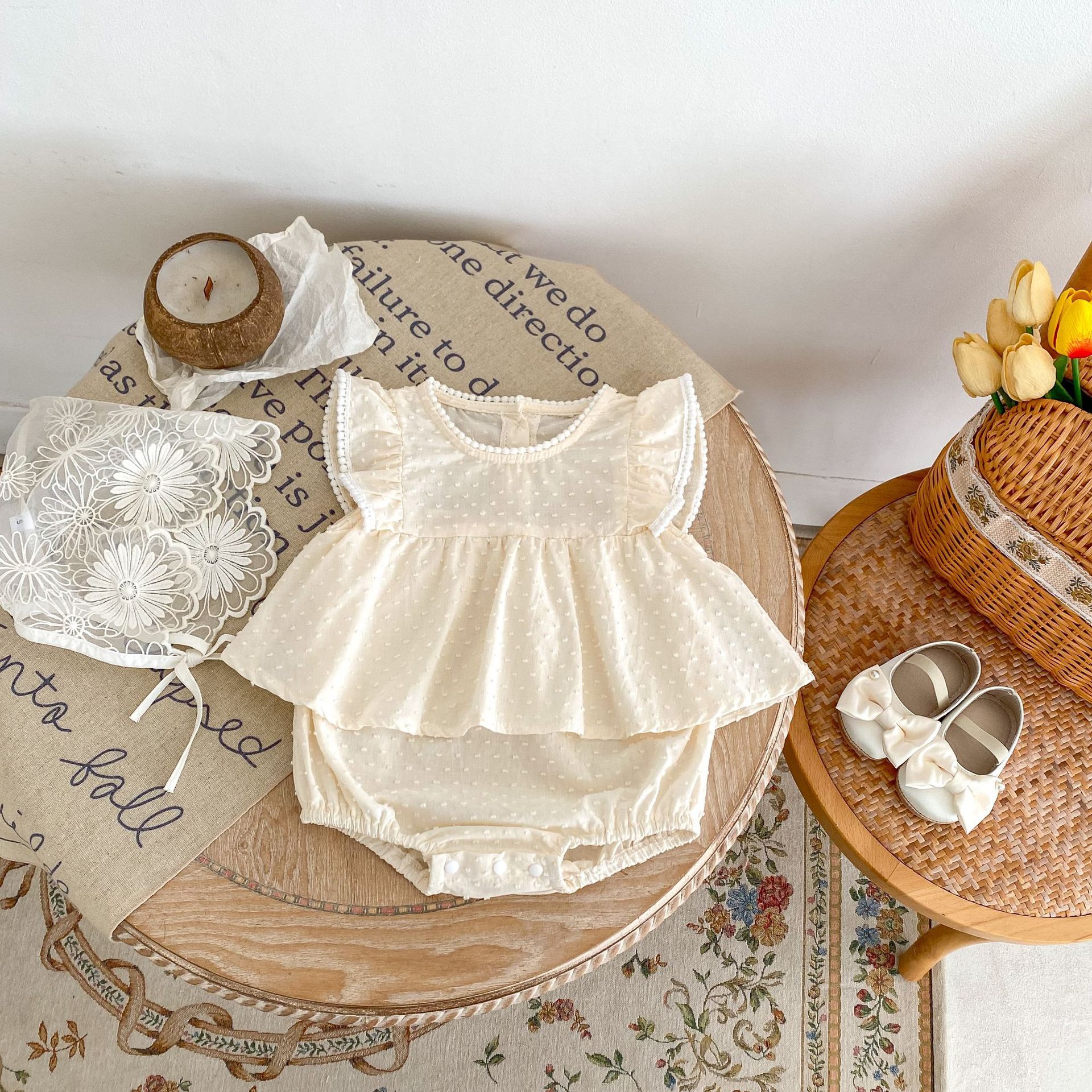 Stitching Sleeves Princess Rompers - Image 6