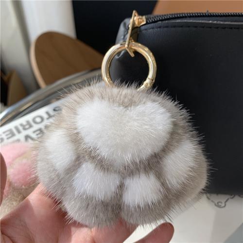 Plush Cat's Claw Fur Ornaments KeyChain
