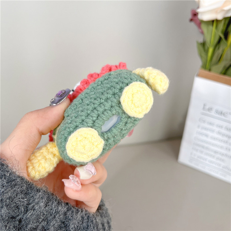 Plush Cartoon Cute Lion Earphone Case - Image 2
