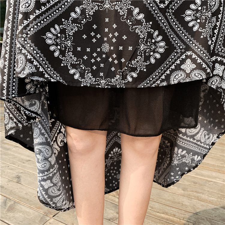 Retro Fashion Ethnic Big Swing A-line Skirt - Image 4