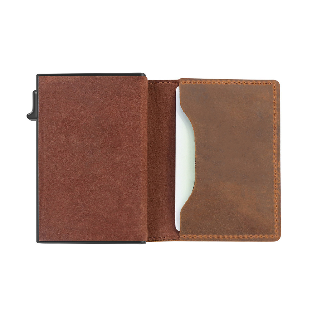 Men Rfid Short Purse Card Holder For Airtag - Image 5