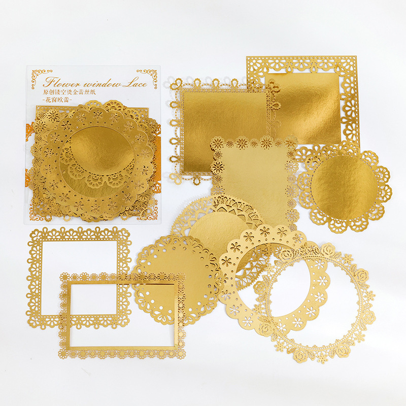 Lace Paper Journal Material Decorative Sticker - Image 5