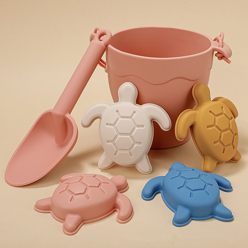 Silicone Children's Beach Bucket Educational Toys