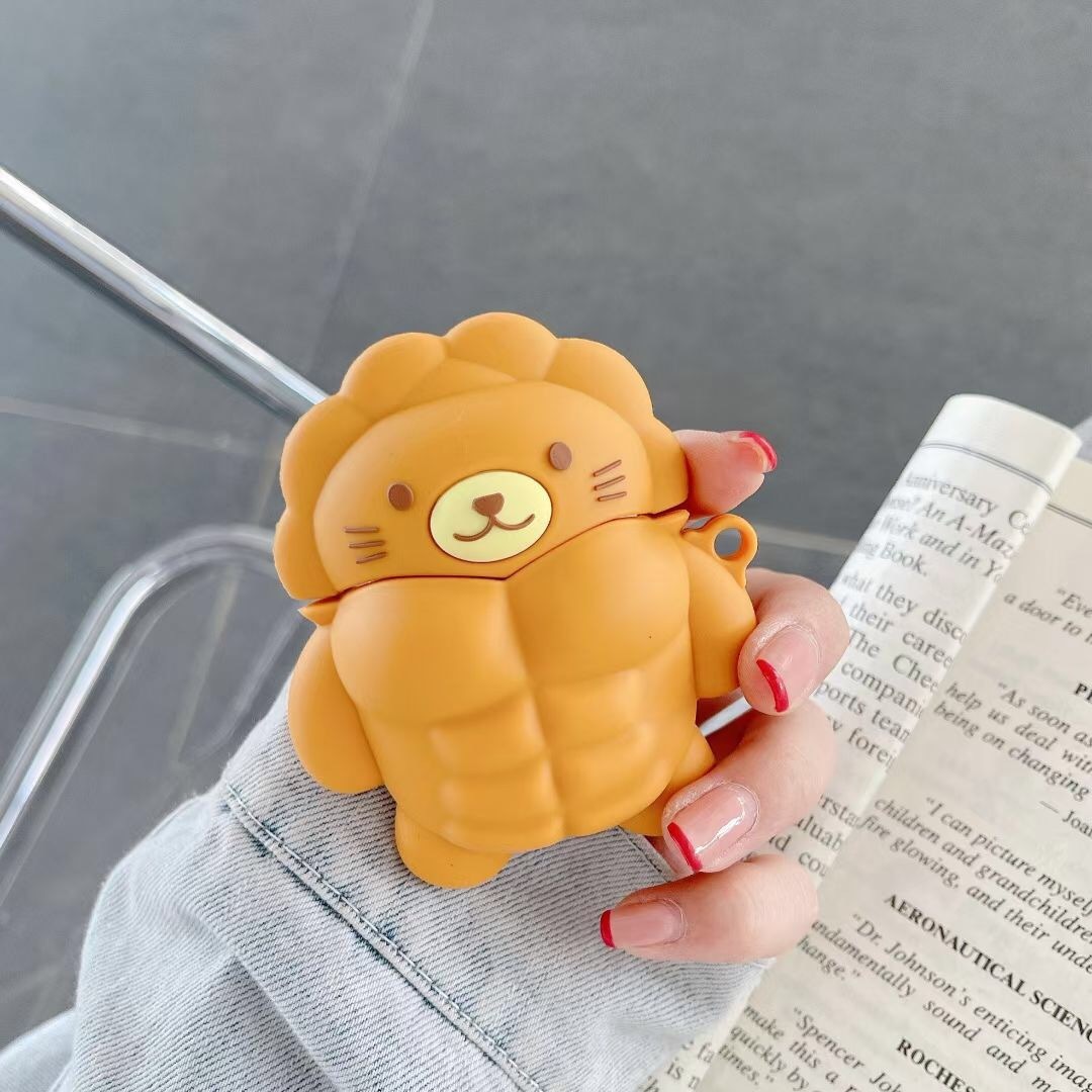 Muscle Bear Cartoon Silicone Case