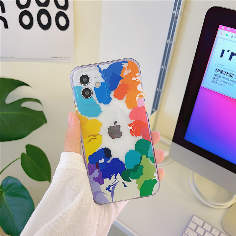 Abstract Heart Painted Mobile Phone Case