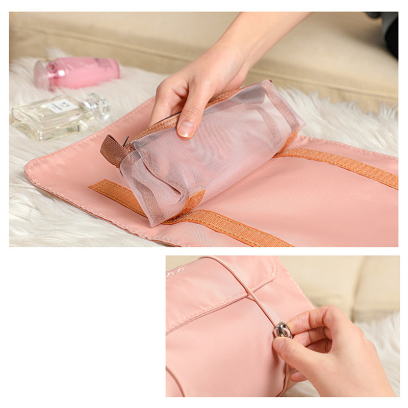 4 In 1 Zipper Mesh Separable Cosmetics Bag For Women - Image 4